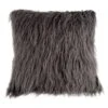 Hastings Home Mongolian Faux Fur Pillow, 18" X 18" Gray 2 Hastings Home Mongolian Faux Fur Pillow, 18" X 18" Gray -Michaels Decor Sale D404705S 1