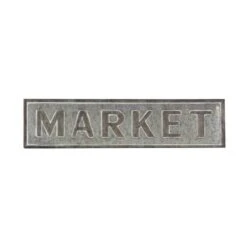 Gray Metal Farmhouse Market Sign Wall Décor -Michaels Decor Sale D404862S 2