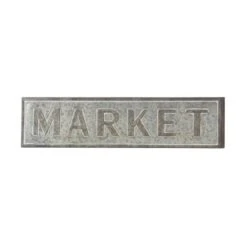 Gray Metal Farmhouse Market Sign Wall Décor -Michaels Decor Sale D404862S 3