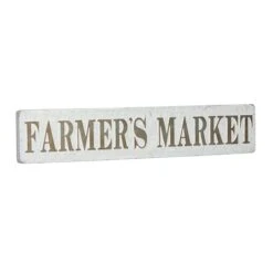 36" Beige Farmhouse Metal Wall Sign -Michaels Decor Sale D404883S 2