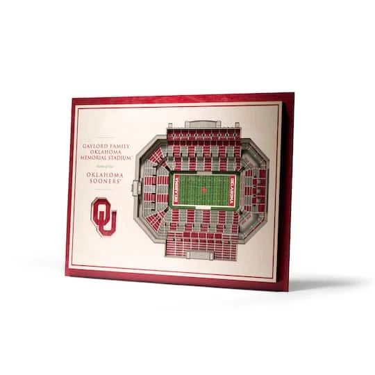 NCAA 5-Layer StadiumView Wall Art Oklahoma Sooners 3 NCAA 5-Layer StadiumView Wall Art Oklahoma Sooners
