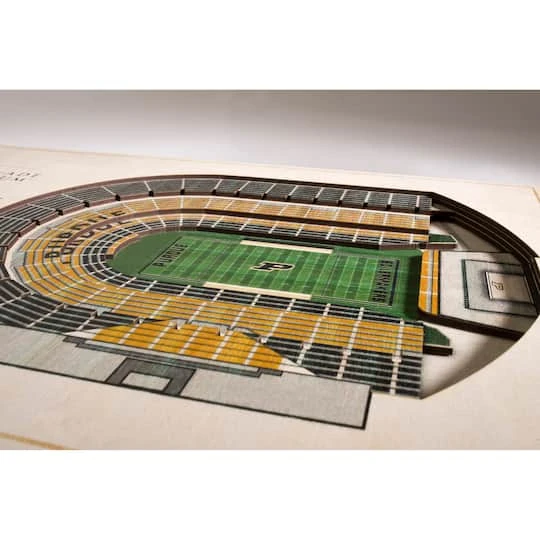 NCAA 5-Layer StadiumView Wall Art Purdue Boilermakers Ross 7 NCAA 5-Layer StadiumView Wall Art Purdue Boilermakers Ross - Image 5