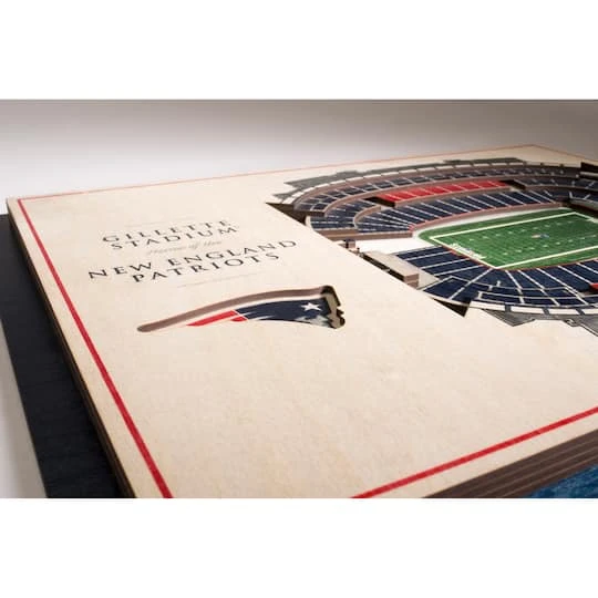 NFL 5-Layer StadiumView Wall Art New England Patriots 8 NFL 5-Layer StadiumView Wall Art New England Patriots - Image 6