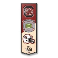 NCAA 6" X 19" StadiumView 3D Banner South Carolina Gamecocks -Michaels Decor Sale D407608S 1 1
