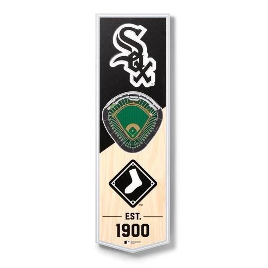 MLB 6" X 19" 3D StadiumView Banner Chicago White Sox 5 MLB 6" X 19" 3D StadiumView Banner Chicago White Sox - Image 3