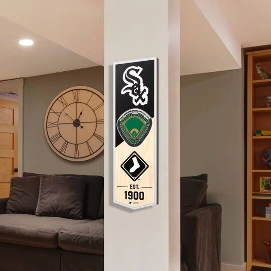 MLB 6" X 19" 3D StadiumView Banner Chicago White Sox 6 MLB 6" X 19" 3D StadiumView Banner Chicago White Sox - Image 4