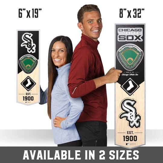MLB 6" X 19" 3D StadiumView Banner Chicago White Sox 11 MLB 6" X 19" 3D StadiumView Banner Chicago White Sox - Image 9