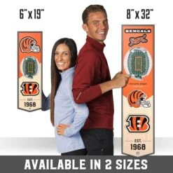 6" X 19" 3D StadiumView Banner Cincinnati Bengals -Michaels Decor Sale D407660S 7