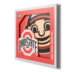 College 3D Logo Series Wall Art Ohio State Buckeyes