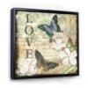 Designart - Inspirational Butterflies Love - Cottage Premium Framed Canvas Wall Art -Michaels Decor Sale D447145S 1