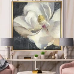 Designart - Vivid White Magnolia IV - Shabby Chic Framed Canvas -Michaels Decor Sale D447556S 2
