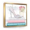 Designart - Pink Fashion High Heels III - Posh & Luxe Framed Canvas -Michaels Decor Sale D447727S 1