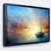 Designart - Seascape Pier - Seascape Framed Canvas Art Print Black -Michaels Decor Sale D448400S 1