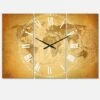 Designart Vintage Classic Map Multipanel Wall Clock 2 Designart Vintage Classic Map Multipanel Wall Clock -Michaels Decor Sale D452897S 1