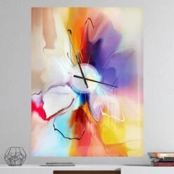 Designart 'Creative Flower In Multiple Colors Farmhouse Rectangular Wall Clock 9 Designart 'Creative Flower In Multiple Colors Farmhouse Rectangular Wall Clock -Michaels Decor Sale D452934S 2