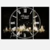 Designart 'Paris Dark Silhouette Mediterranean Multipanel Wall Clock -Michaels Decor Sale D452939S 1