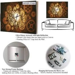 Designart 'Wooden Pier Remains In Blue Sea Modern Rectangular Wall Clock -Michaels Decor Sale D452982S 4