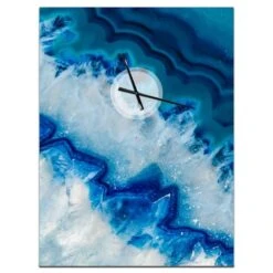 Designart Geode Slice Macro Wall Clock