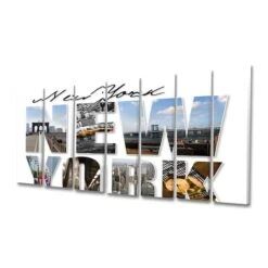 Designart - New York City Graphic Montage - Cityscape Canvas Art Print -Michaels Decor Sale D466454S 3