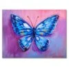 Designart - Oil Painting Of Blue Butterfly - Cottage Canvas Wall Art -Michaels Decor Sale D467986S 1