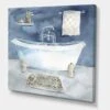 Designart Watercolor Vintage Bathroom I Gallery Wrapped Canvas 2 Designart Watercolor Vintage Bathroom I Gallery Wrapped Canvas -Michaels Decor Sale D468372S 1
