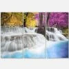 Designart - Erawan Waterfall - Purple - Photography Canvas Art Print -Michaels Decor Sale D476148S 1