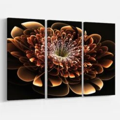 Designart - Brown Fractal Flower - Modern Floral Canvas Art Print 9 Designart - Brown Fractal Flower - Modern Floral Canvas Art Print -Michaels Decor Sale D476908S 3