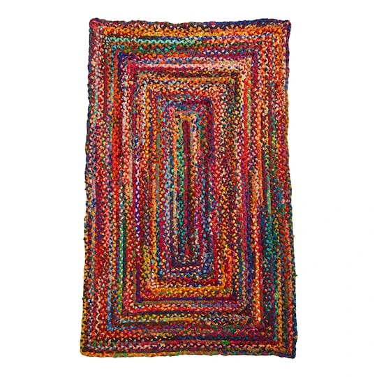 5ft. X 3ft. Handmade Braided Cape Cod Coastal Jute Rug 4 5ft. X 3ft. Handmade Braided Cape Cod Coastal Jute Rug - Image 2