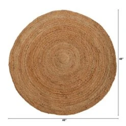 4ft. X 4ft. Hand Braided Boho Jute Round Rug -Michaels Decor Sale D478701S 2