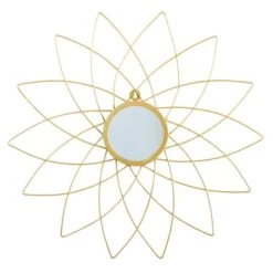 26" Gold Metal Flower Accent Wall Mirror -Michaels Decor Sale D478731S 1 1