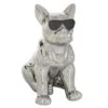 CosmoLiving By Cosmopolitan Silver Ceramic Glam Sculpture, Dog 12" X 6" X 10" -Michaels Decor Sale D488646S 1