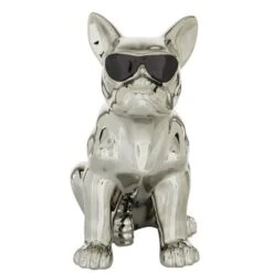 CosmoLiving By Cosmopolitan Silver Ceramic Glam Sculpture, Dog 12" X 6" X 10" -Michaels Decor Sale D488646S 2