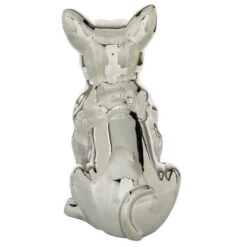 CosmoLiving By Cosmopolitan Silver Ceramic Glam Sculpture, Dog 12" X 6" X 10" -Michaels Decor Sale D488646S 5