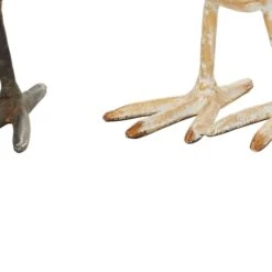 Set Of 2 Gold Metal Farmhouse Bird Sculpture, 5" X 6" -Michaels Decor Sale D488729S 5