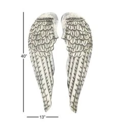 40" White Wood Vintage Wings Wall Décor Set 14 40" White Wood Vintage Wings Wall Décor Set -Michaels Decor Sale D489206S 5