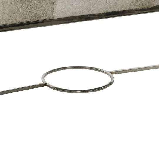 Silver Stainless Steel Contemporary Bench, 17' X 48" X 18" 9 Silver Stainless Steel Contemporary Bench, 17' X 48" X 18" - Image 7