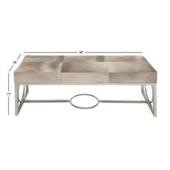 Silver Stainless Steel Contemporary Bench, 17' X 48" X 18" 20 Silver Stainless Steel Contemporary Bench, 17' X 48" X 18" -Michaels Decor Sale D489308S 8
