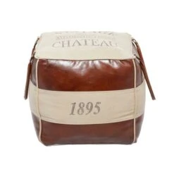 Brown Canvas Rustic Stool, 19" X 21" X 20" 18 Brown Canvas Rustic Stool, 19" X 21" X 20" -Michaels Decor Sale D489320S 2