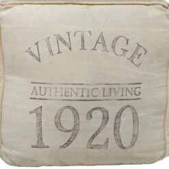 Grey Canvas Rustic Stool, 19" X 21" X 21" -Michaels Decor Sale D489334S 9