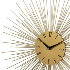 19" Gold Metal Contemporary Wall Clock -Michaels Decor Sale D489940S 4