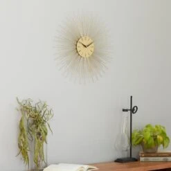 19" Gold Metal Contemporary Wall Clock -Michaels Decor Sale D489940S 8