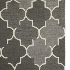 Gray Wool Modern Hand Hooked Rug, 5ft. X 8ft. -Michaels Decor Sale D491335S 3