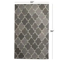 Gray Wool Modern Hand Hooked Rug, 5ft. X 8ft. -Michaels Decor Sale D491335S 5
