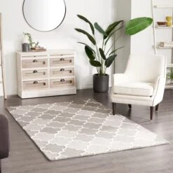 Gray Wool Modern Hand Hooked Rug, 5ft. X 8ft. -Michaels Decor Sale D491335S 6