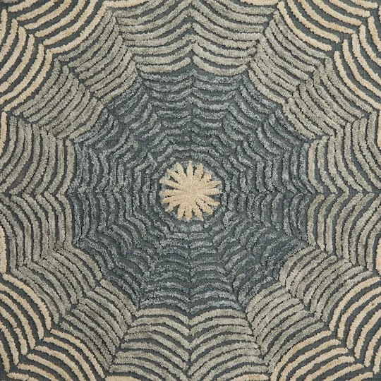 Light Gray Wool Contemporary Hand Hooked Rug, 5ft. X 8ft. 5 Light Gray Wool Contemporary Hand Hooked Rug, 5ft. X 8ft. - Image 3