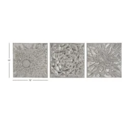 Gray Metal Floral Contemporary Wall Décor Set -Michaels Decor Sale D491707S 8