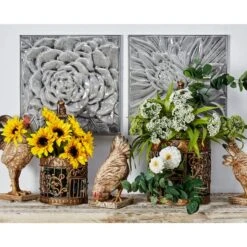 Gray Metal Floral Contemporary Wall Décor Set -Michaels Decor Sale D491707S 9