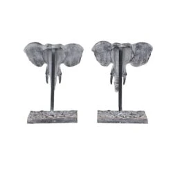 12" Gray Eclectic Elephant Sculptures, 2ct. -Michaels Decor Sale D492320S 3