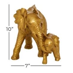10" Gold Eclectic Elephant Sculpture -Michaels Decor Sale D492326S 8