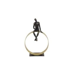 Black Resin Modern Sculpture, Man 15" X 9" X 5" -Michaels Decor Sale D492909S 3